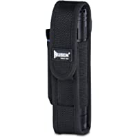 WUBEN Funda de Linterna- Bolsa de Seguridad para Linterna Escalable Bolsa de Cintura Nylon Negro
